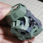 バンダイ 1/100 MG ギラ・ドーガの製作【16】胸部の外装の製作1